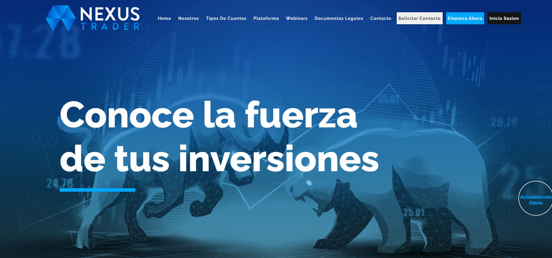 Nexus Trader website