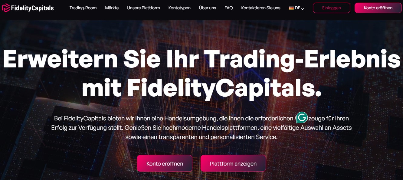 Fidelity Capitals Homepage