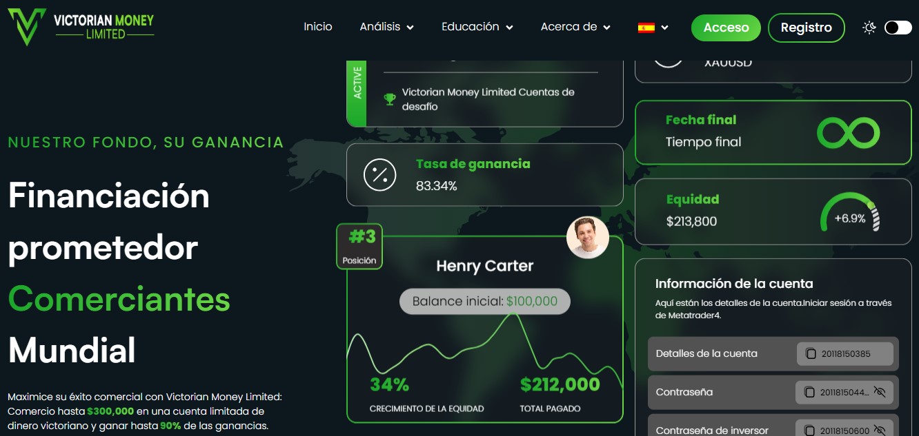 Victorian Money Limited Homepage